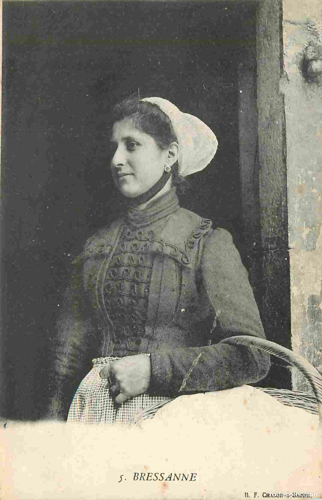 Cartes Postales: Carte Postale Ancienne - 01 - Pays de Bresse - Bressanne - Anim&eacute;e - Folklore Sc&egrave;nes et Types - Pr&eacute;cu