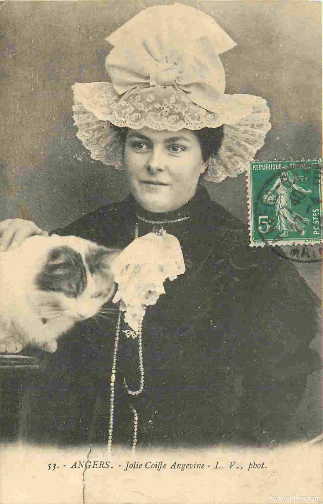 Postkarten: Carte Postale Ancienne - 49 - Angers - Jolie coiffe angevine - Anim&eacute;e - Folklore Sc&egrave;nes et Types - C