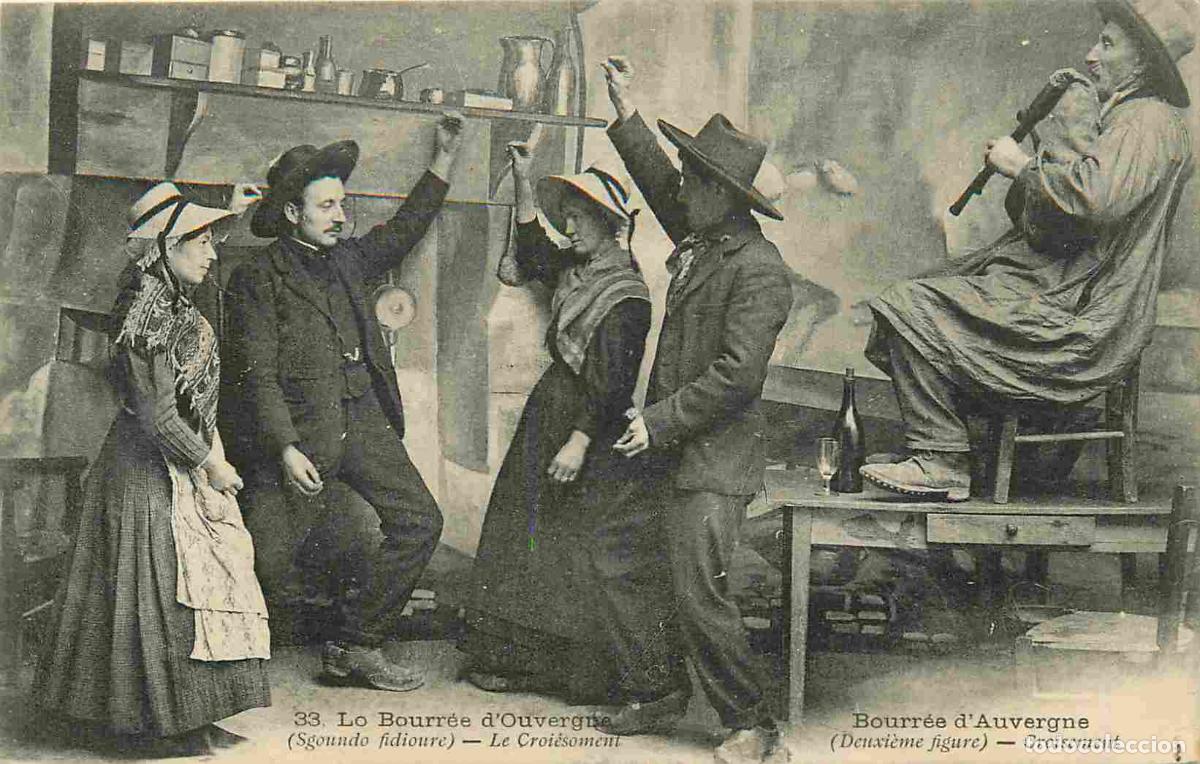 Postales: Carte Postale Ancienne - France - Auvergne - La bourr&eacute;e d'auvergne sgoundo fidioure le croisement de