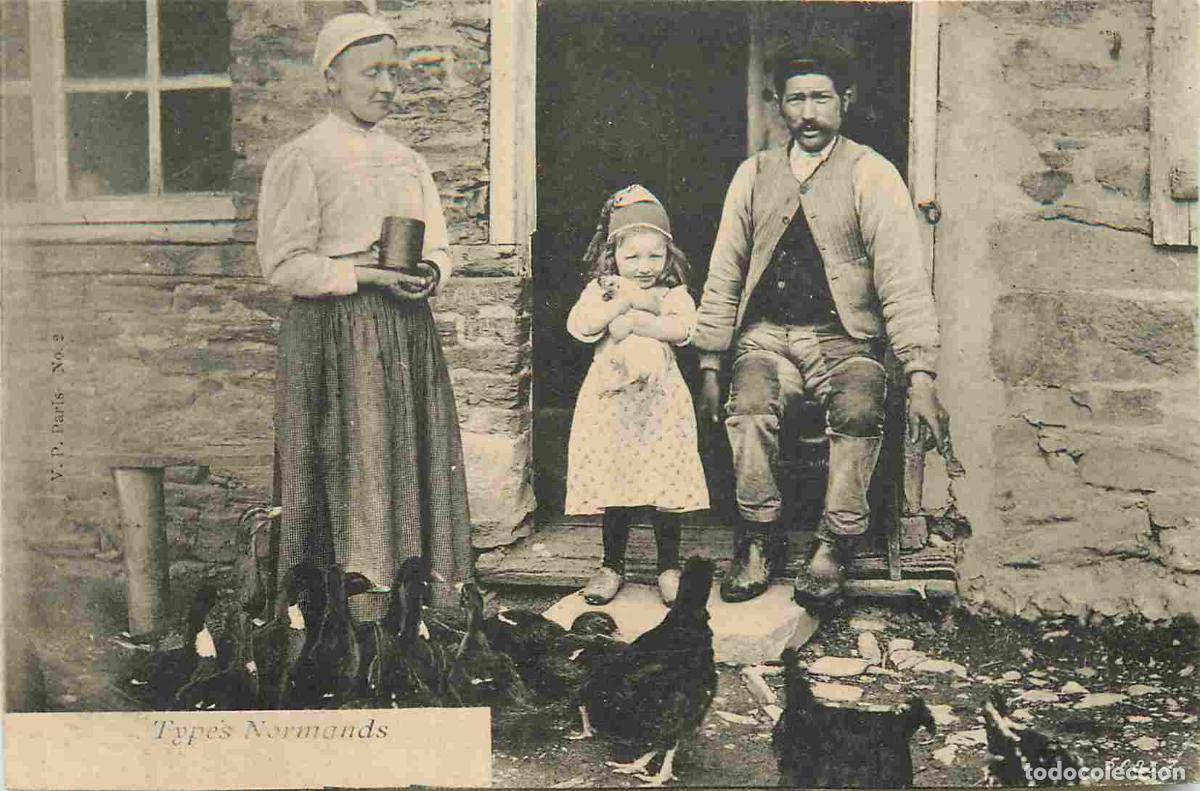 Postcards: Carte Postale Ancienne - France - Normandie - Types normands - Anim&eacute;e - Folklore Sc&egrave;nes et Types - E