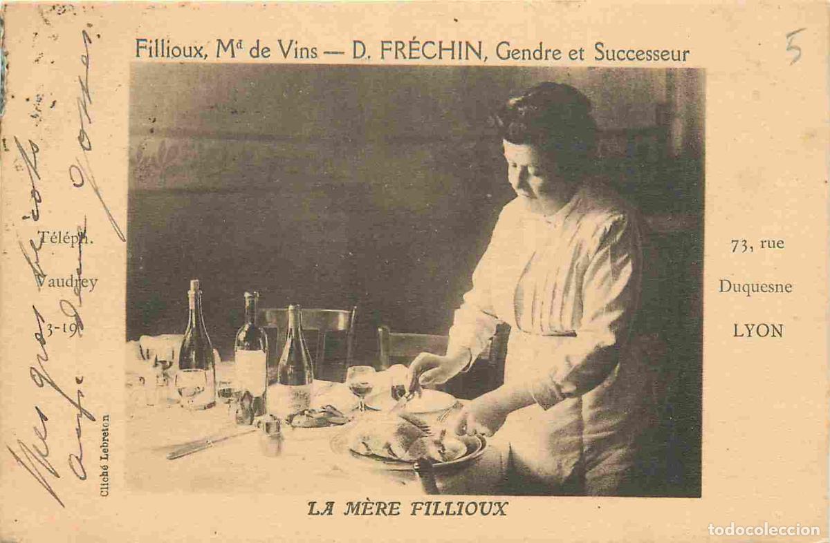 Postcards: Carte Postale Ancienne - 69 - Lyon - La m&egrave;re fillioux - Anim&eacute;e - Restaurant - CPA - Oblit&eacute;ration de