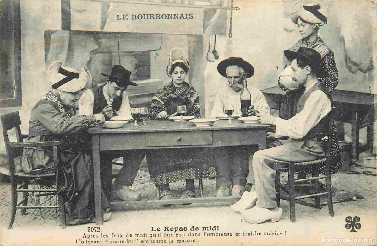 Postkarten: Carte Postale Ancienne - 03 - Bourbonnais - Le repas de midi Apr&egrave;s les feux de midi qu il fait bon d
