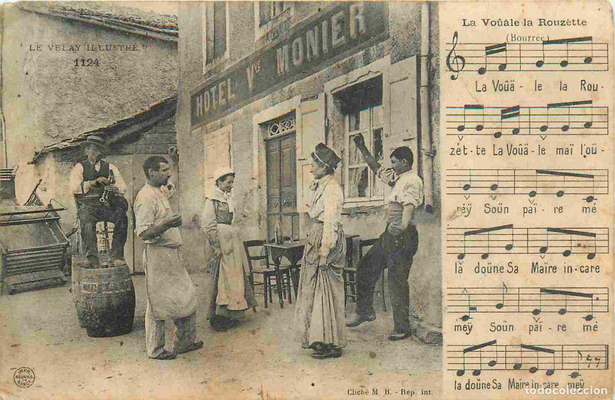 Postkarten: Carte Postale Ancienne - 43 - Velay - La vo&ucirc;&acirc;le la rouz&eacute;tte bourr&eacute;e - Anim&eacute;e - Folklore Sc&egrave;nes et Ty