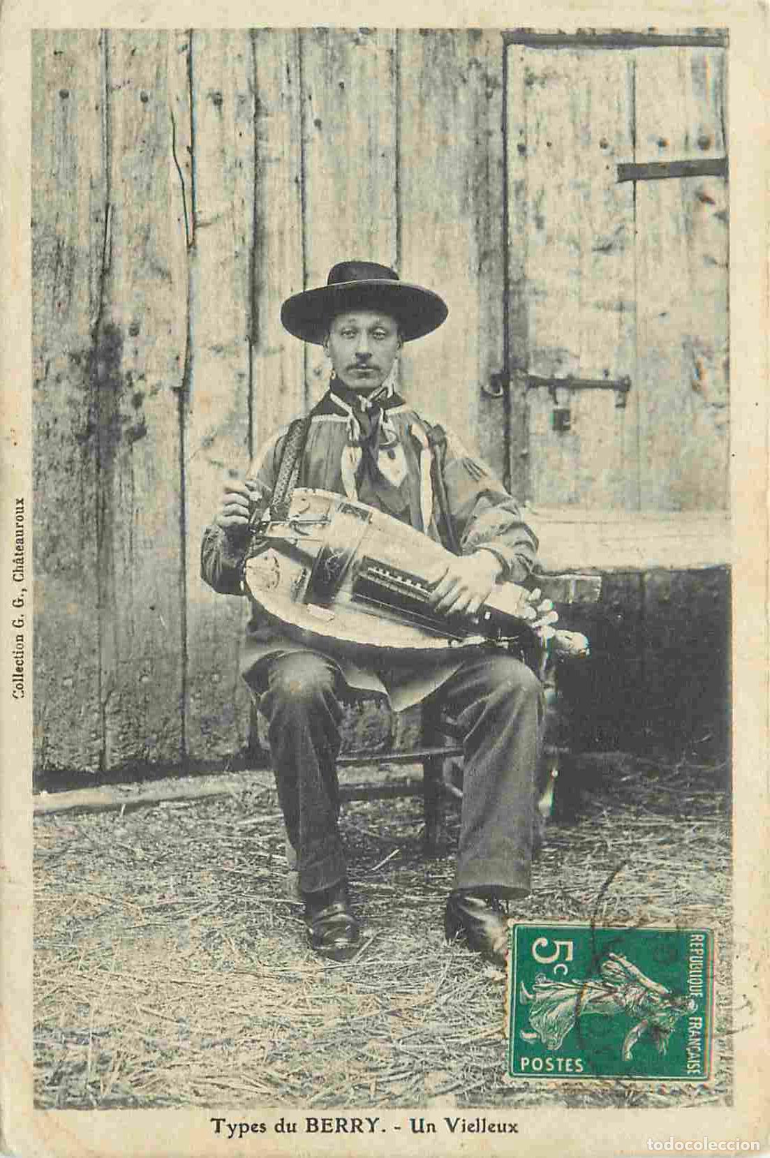 Postkarten: Carte Postale Ancienne - 36 - Berry - Types du berry - un vielleux - Anim&eacute;e - Folklore Sc&egrave;nes et Typ