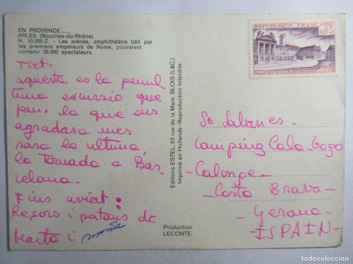 Postales: Francia - En Provence - Arles - Circulada - Foto 2