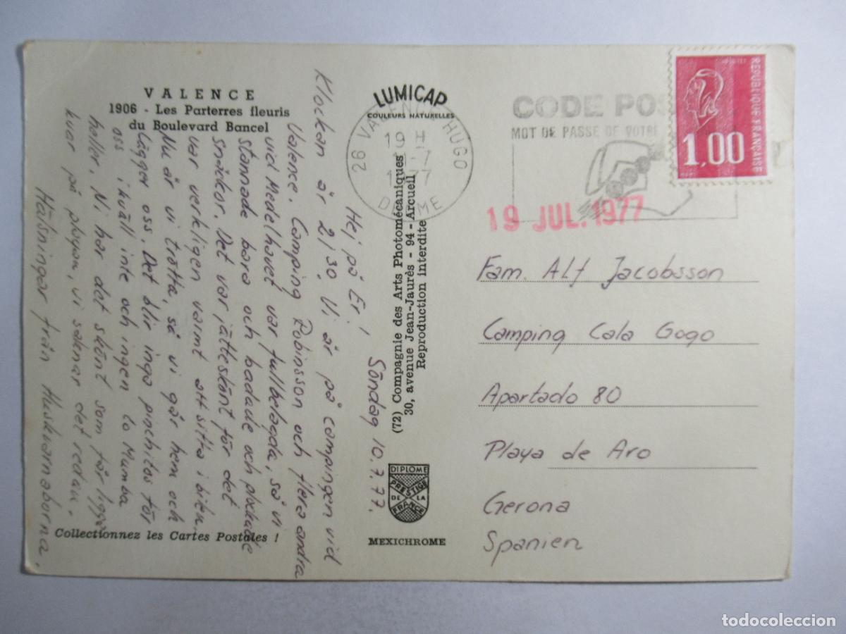Postales: Francia - Valence - Circulada - Foto 2