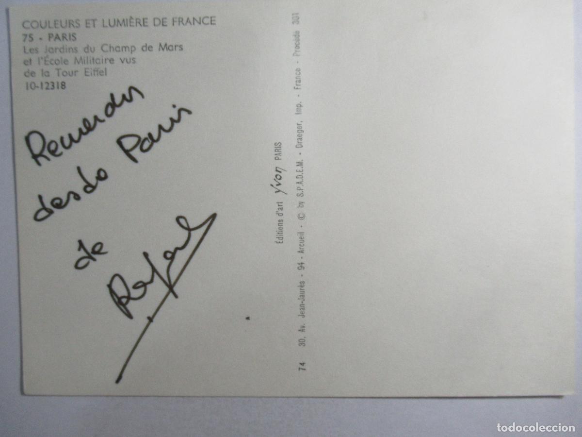 Postales: Francia - Par&iacute;s - Escrita - Foto 2