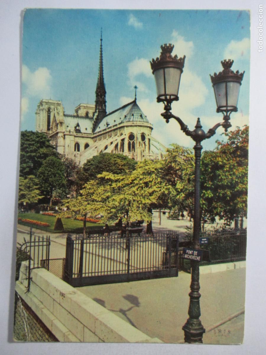 Postales: Francia - Par&iacute;s - Chevet de Notre-Dame - Circulada