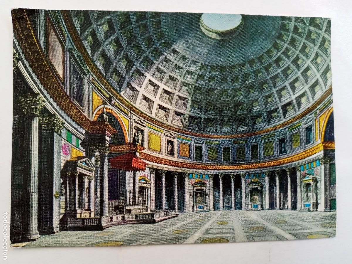 Cartoline: POSTAL DE ROMA ( ITALIA ): EL PARTENON . A&Ntilde;OS 60