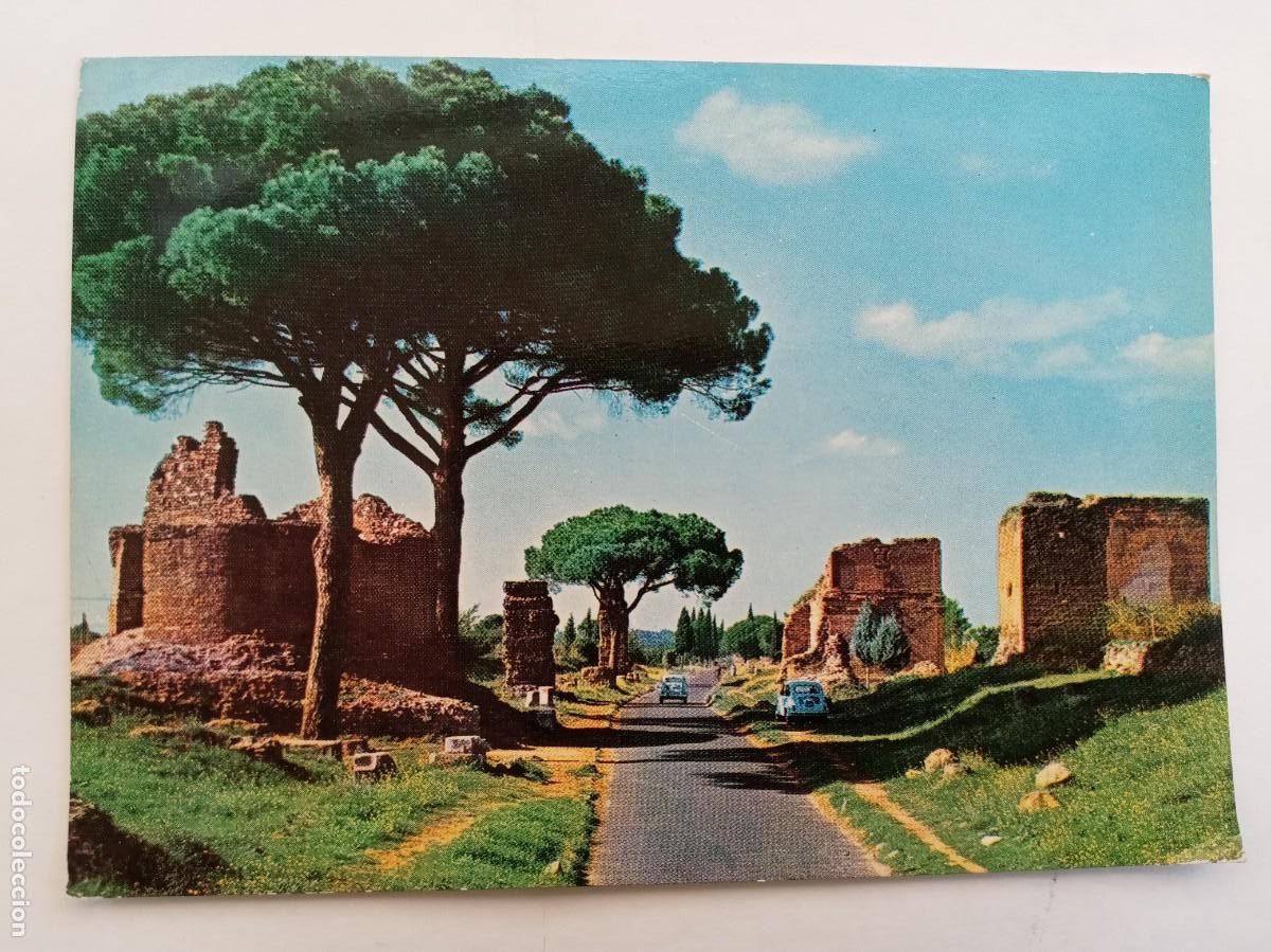 Postales: POSTAL DE ROMA ( ITALIA ) : VIA APIA . A&Ntilde;OS 60