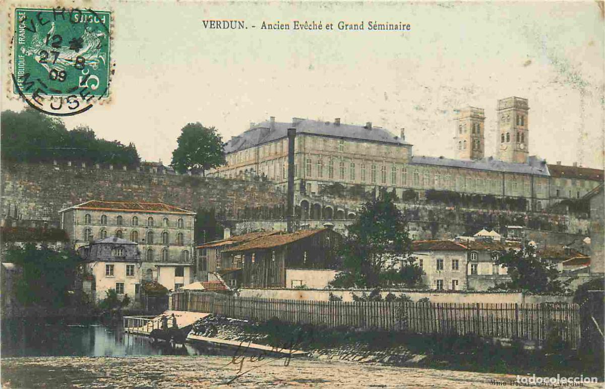 Cartes Postales: Carte Postale Ancienne - 55 - Verdun - Ancien &eacute;v&ecirc;ch&eacute; et grand s&eacute;minaire - Coloris&eacute;e - CPA - Oblit&eacute;ra