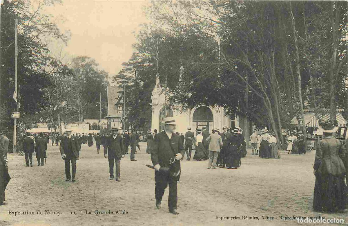 Postkarten: Carte Postale Ancienne - 54 - Nancy - Exposition de Nancy de 1909 - La grande all&eacute;e - Anim&eacute;e - CPA -