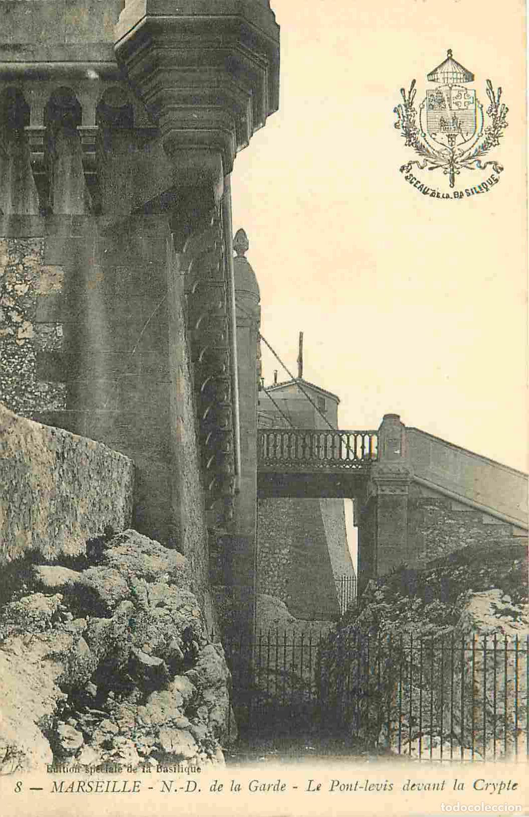 Postkarten: Carte Postale Ancienne - 13 - Marseille - N-D de la Garde - Le Pont-levis devant la Crypte - CPA - V