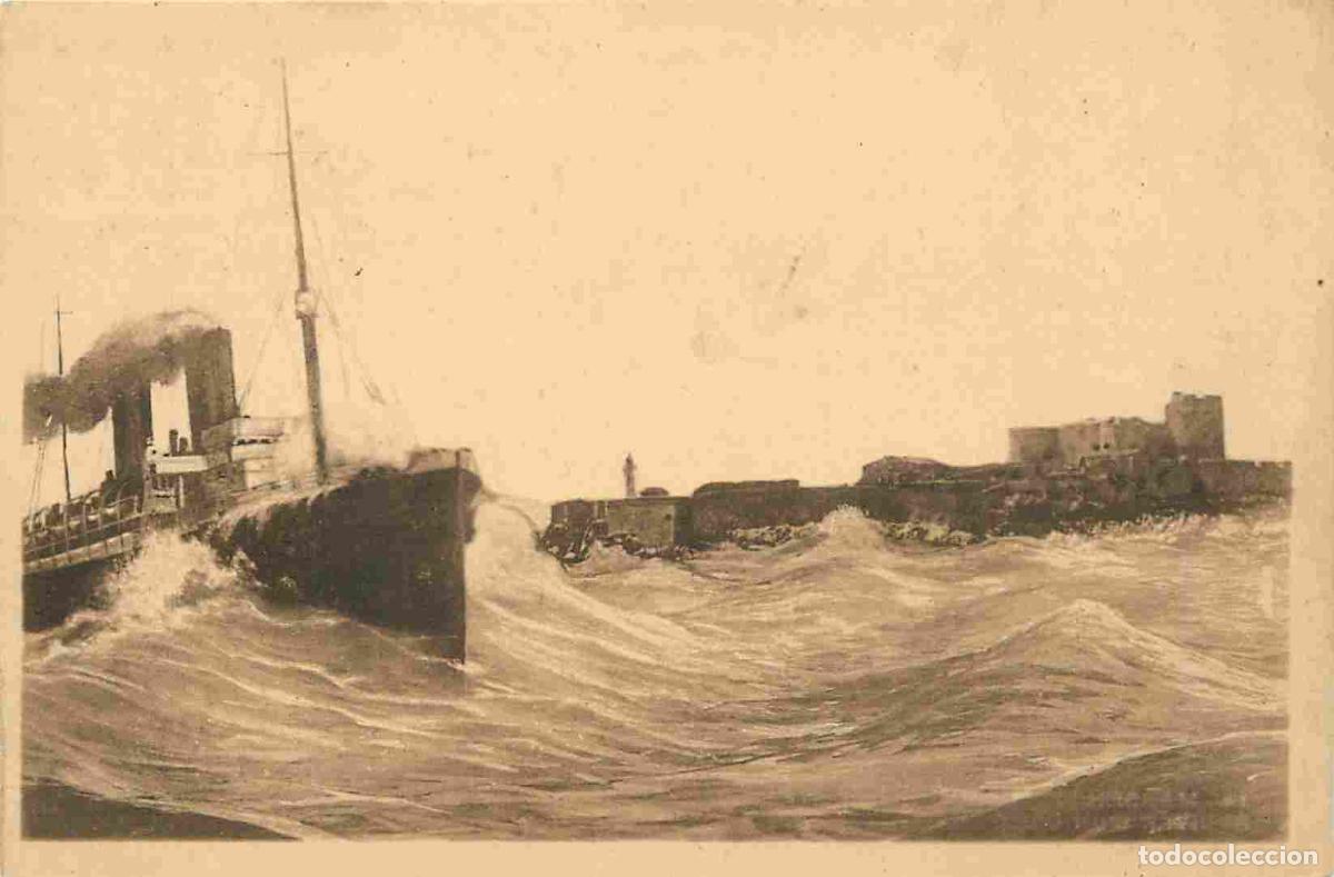 Postais: Carte Postale Ancienne - 13 - Marseille - Arriv&eacute;e d un courrier par gros temps - Bateaux - CPA - Voy