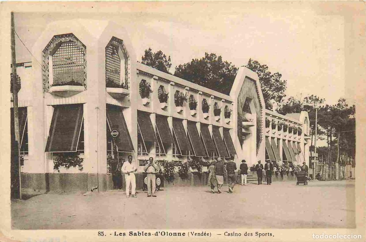 Postales: Carte Postale Ancienne - 85 - Les Sables-d'Olonne - Casino des Sports - Anim&eacute;e - CPA - Voir Scans Re