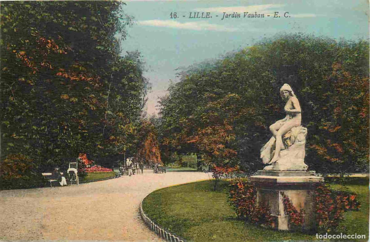 Postcards: Carte Postale Ancienne - 59 - Lille - Jardin vauban - Coloris&eacute;e - CPA - Voir Scans Recto-Verso