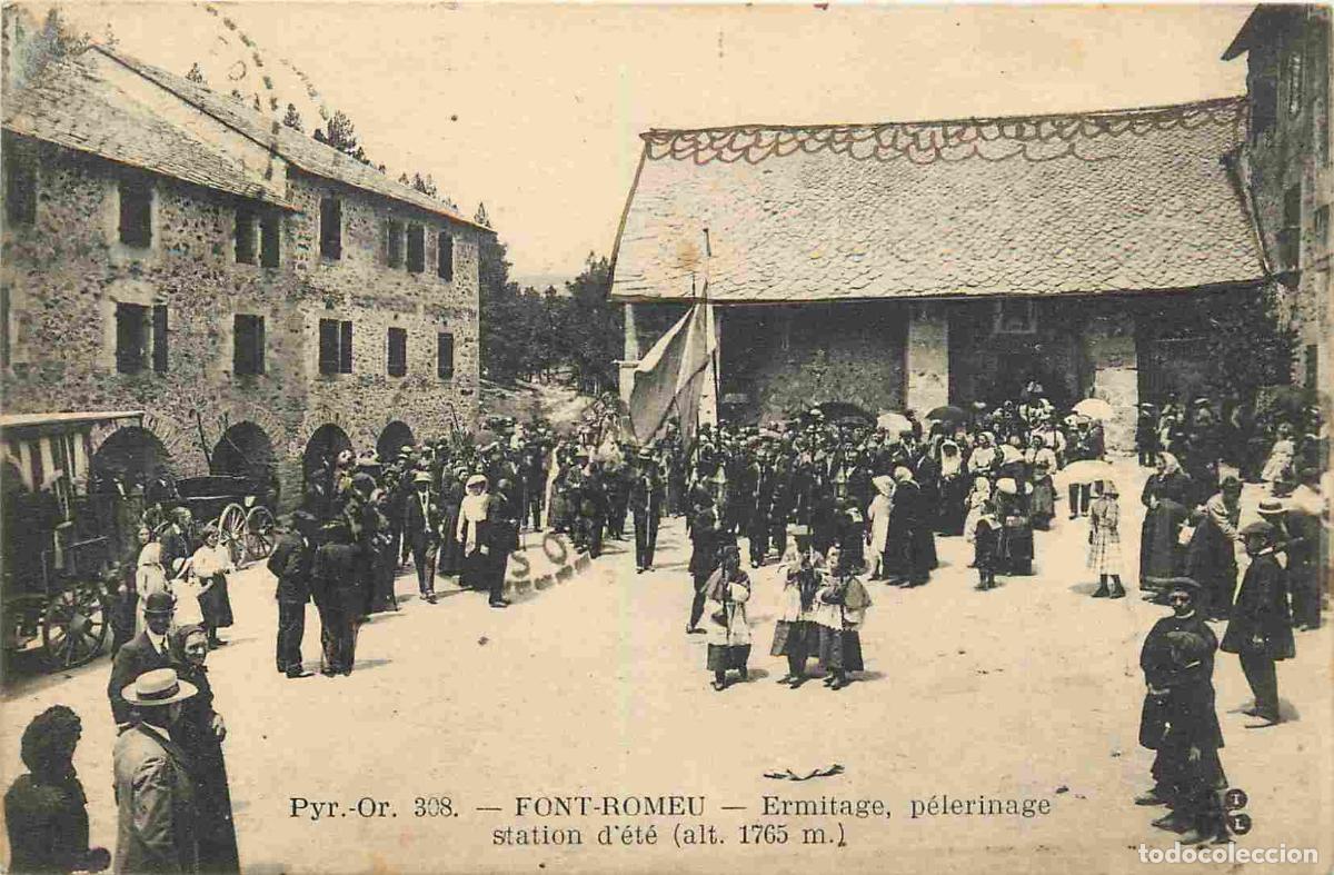 Postcards: Carte Postale Ancienne - 66 - Font-romeu - Ermitage p&egrave;lerinage station d'&eacute;t&eacute; alt 1765 m - Anim&eacute;e - C