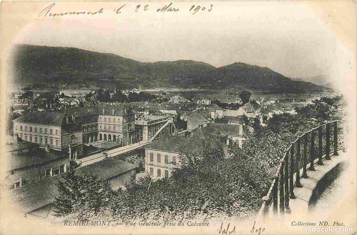 Postcards: Carte Postale Ancienne - 88 - Remiremont - Vue g&eacute;n&eacute;rale prise du Calvaire - Pr&eacute;curseur - CPA - Oblit