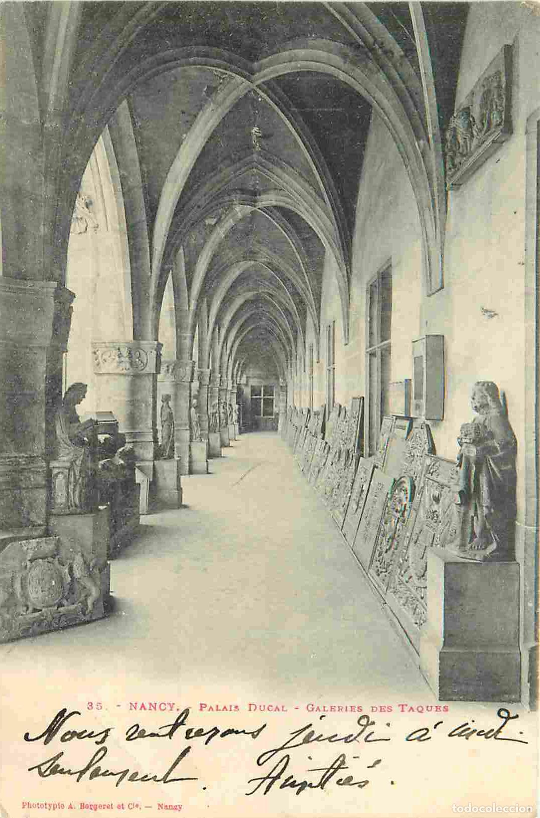Postcards: Carte Postale Ancienne - 54 - Nancy - Palais ducal - galeries des taques - Pr&eacute;curseur - CPA - Oblit&eacute;