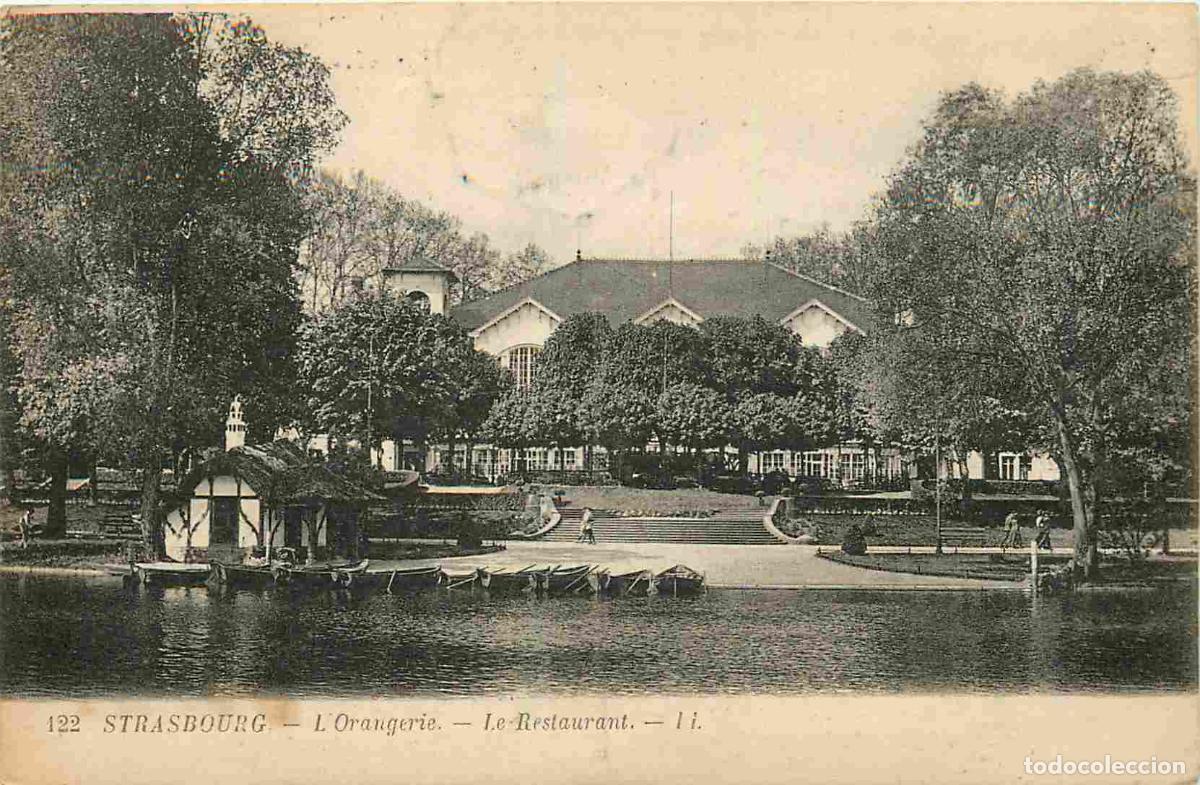 Postcards: Carte Postale Ancienne - 67 - Strasbourg - L'orangerie - le restaurant - CPA - Oblit&eacute;ration de 1921