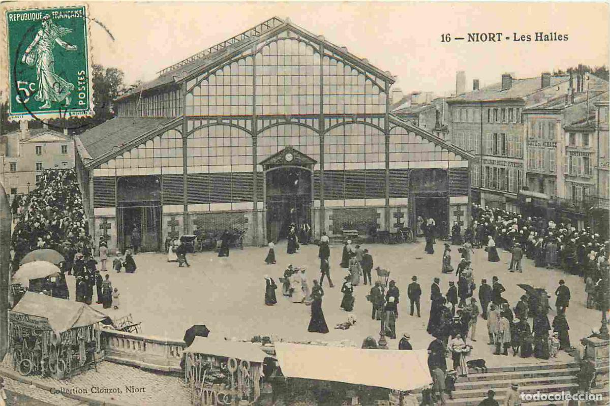 Postcards: Carte Postale Ancienne - 79 - Niort - Les Halles - Anim&eacute;e - CPA - Oblit&eacute;ration de 1927 - Voir Scans