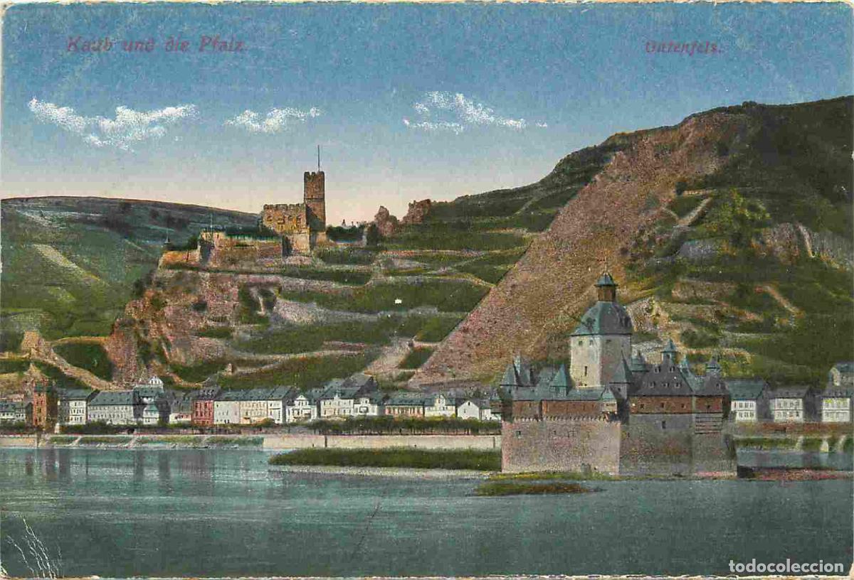 Postcards: Carte Postale Ancienne - Allemagne - Rheinland-Pfalz - Kaub - Kaub und die Pfalz Gutenfels - Coloris