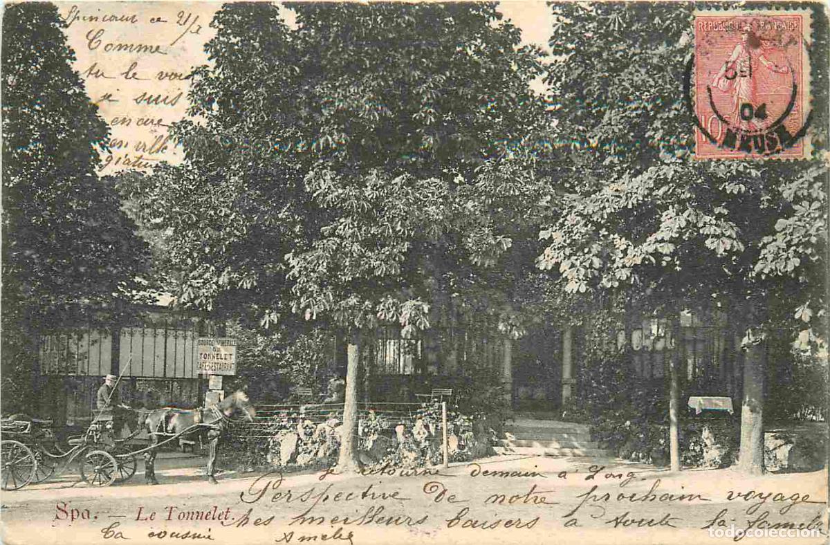 Postales: Carte Postale Ancienne - Belgique - Li&egrave;ge - Spa - Le tonnelet - Anim&eacute;e - Pr&eacute;curseur - CPA - Oblit&eacute;ra