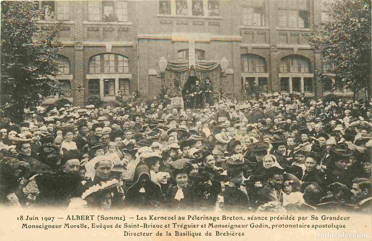 Cartes Postales: Carte Postale Ancienne - 80 - Albert - Les kernevel au p&egrave;lerinage breton - s&eacute;ance pr&eacute;sid&eacute;e par sa gr