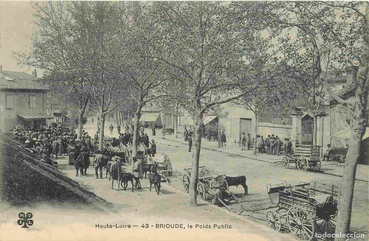 Cartes Postales: Carte Postale Ancienne - 43 - Brioude - Le poids public - Anim&eacute;e - CPA - Oblit&eacute;ration de 1905 - Voir