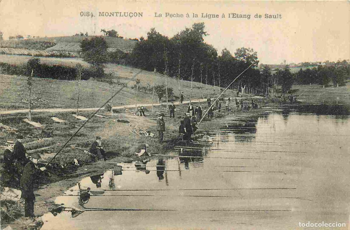 Postais: Carte Postale Ancienne - 03 - Montlu&ccedil;on - La Peche &agrave; la Ligne &agrave; l'Etang de Sault - Anim&eacute;e - CPA - Ob
