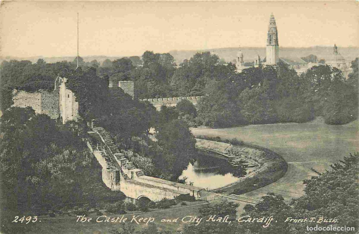 Postkarten: Carte Postale Ancienne - Royaume-Uni - South Glamorgan - Cardiff - The Castle Keep and City Hall Ern