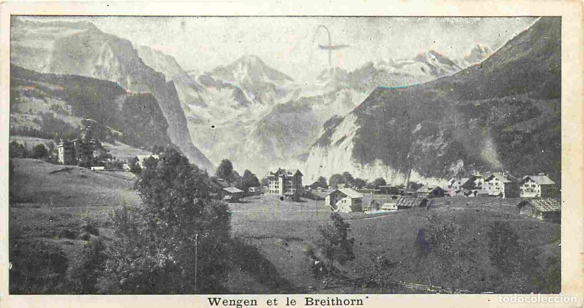 Postkarten: Carte Postale Ancienne - Suisse - Bern - Wengen - Et le breithorn - CPA format p x 7 cms - Oblit&eacute;rat