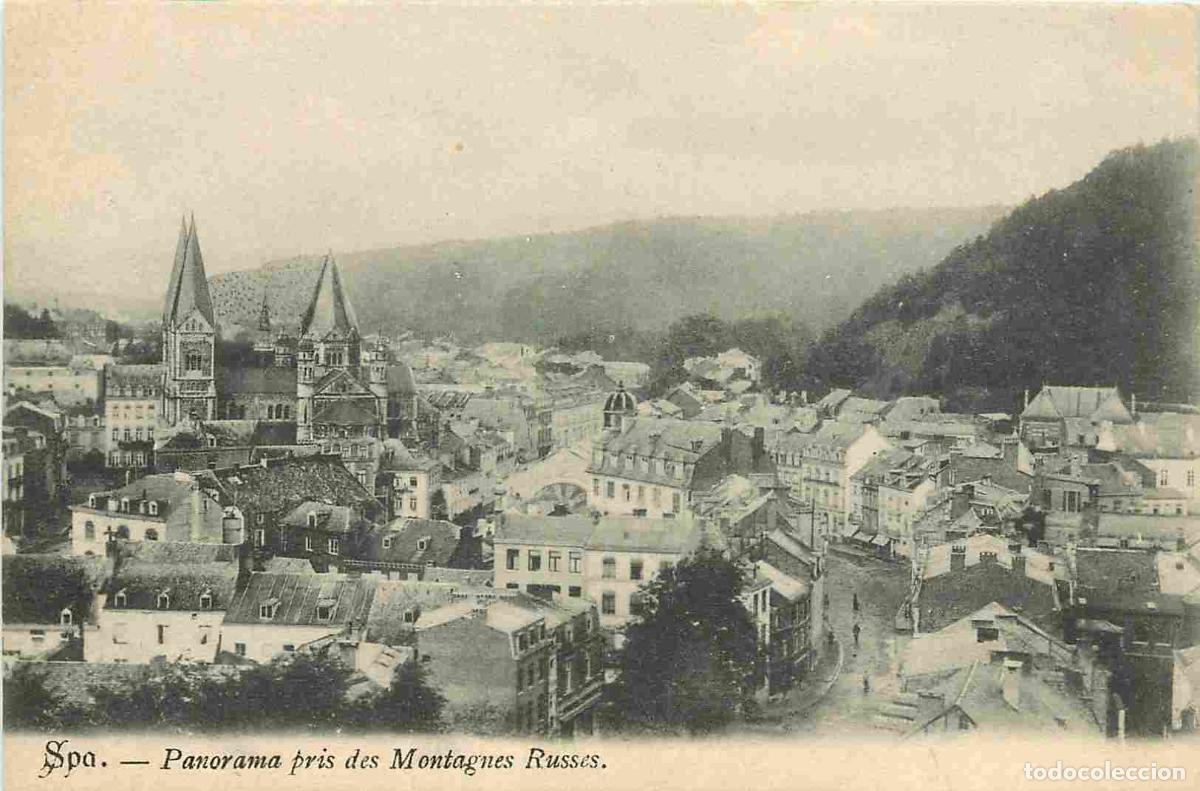 Cartes Postales: Carte Postale Ancienne - Belgique - Li&egrave;ge - Spa - Panorama pris des montagnes russes - CPA - Voir Sc