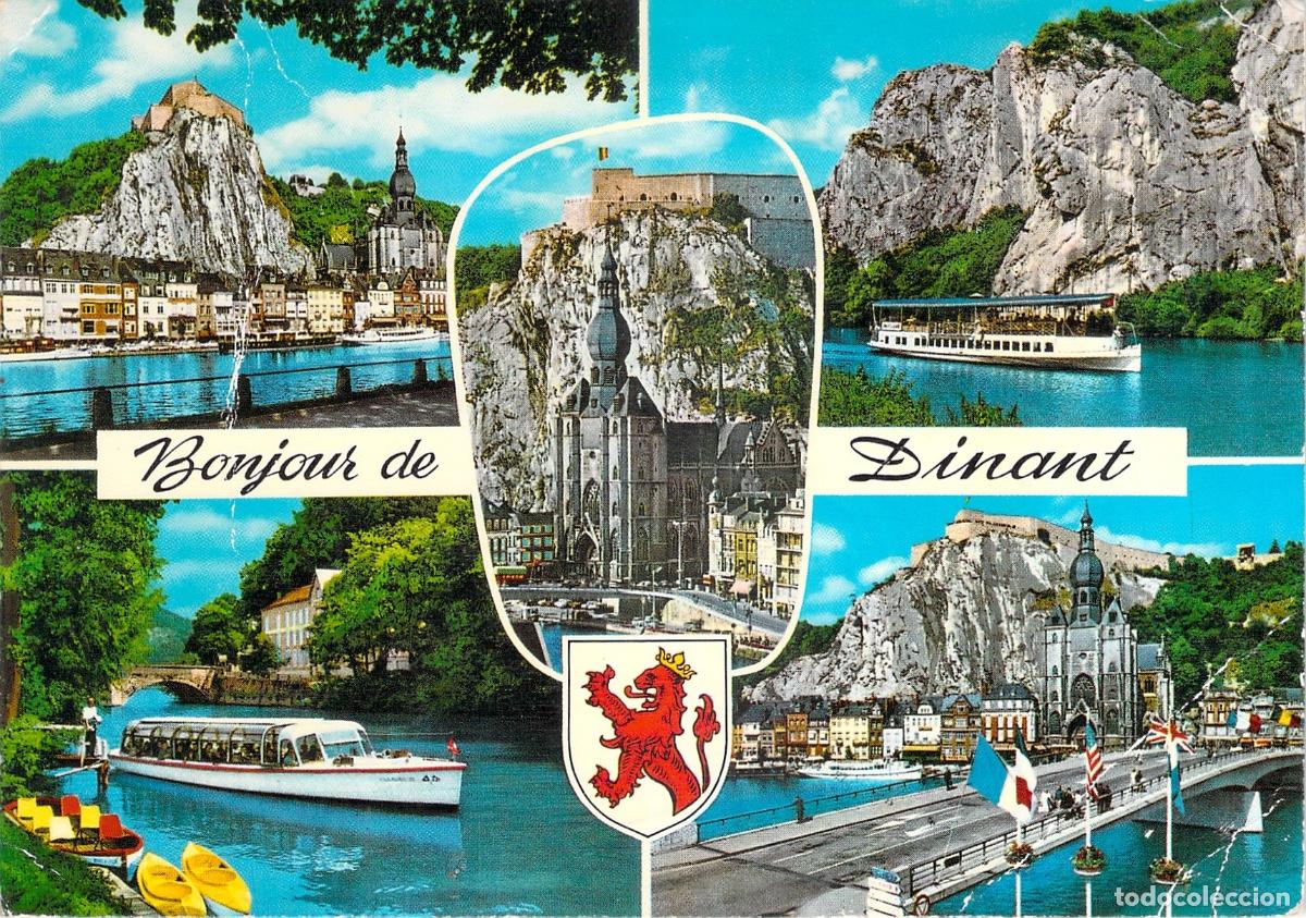 Postales: Tarjeta Postal de Dinant, B&eacute;lgica - Vistas de la Ciudad y R&iacute;o Mosa