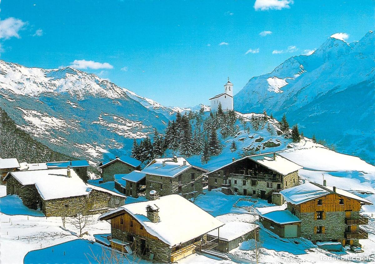 Postales: Postal de Vallandry en Invierno, Alpes Franceses, Paisaje de Monta&ntilde;a