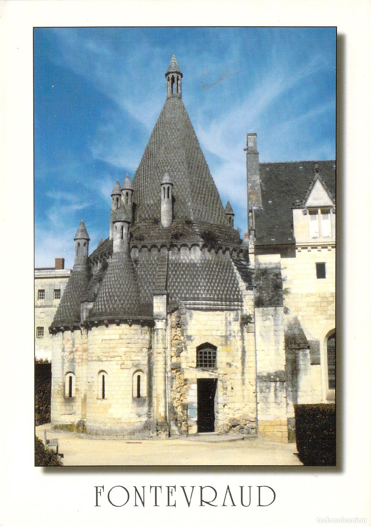 Postales: Postal de la Abad&iacute;a Real de Fontevraud - Torre de Evraud