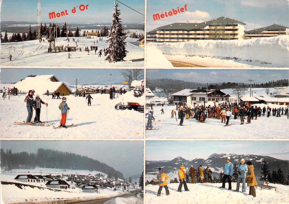 Postales: Postal de M&eacute;tabief Mont d'Or Estaci&oacute;n de Esqu&iacute; Francia