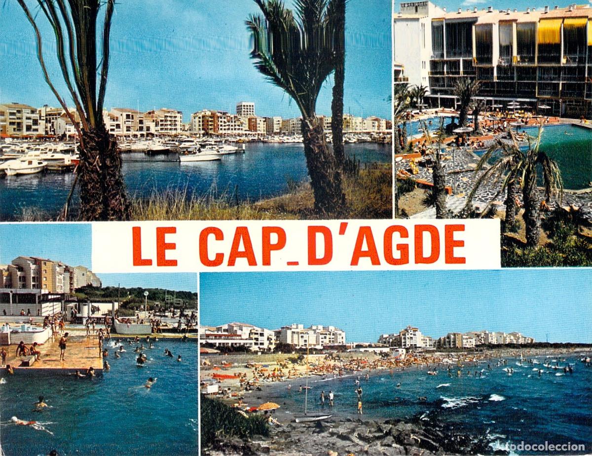 Postcards: Postal Multivista de Le Cap-d'Agde, Francia - Puerto y Playas