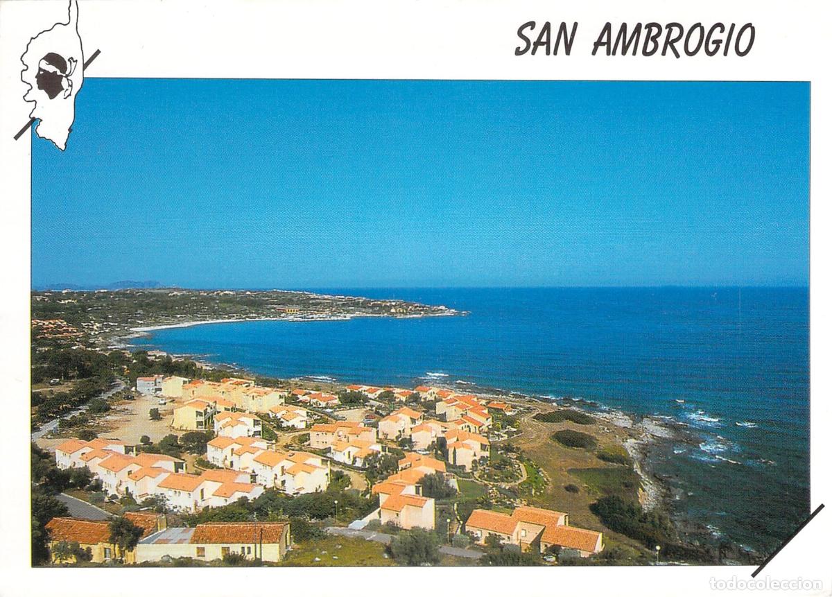 Postcards: Postal de San Ambrogio en C&oacute;rcega Vista Panor&aacute;mica de la Costa
