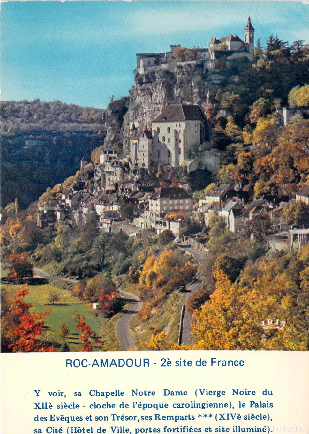 Cartes Postales: Postal de Rocamadour, Vista Panor&aacute;mica del Santuario en Francia