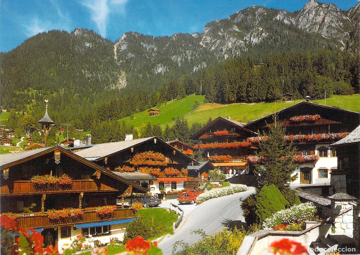 Postales: Postal de Alpbach, el Pueblo de las Flores en el Tirol, Austria