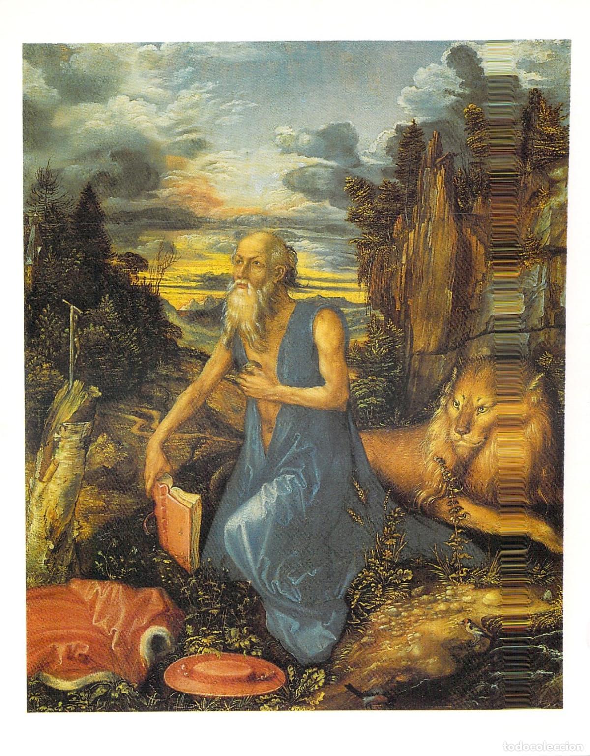 Postales: Postal de Arte San Jer&oacute;nimo por Alberto Durero National Gallery