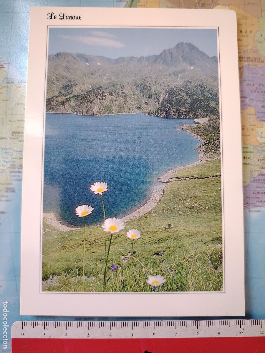 Postales: postal lago Le Lanoux, pirineos catalanes franceses