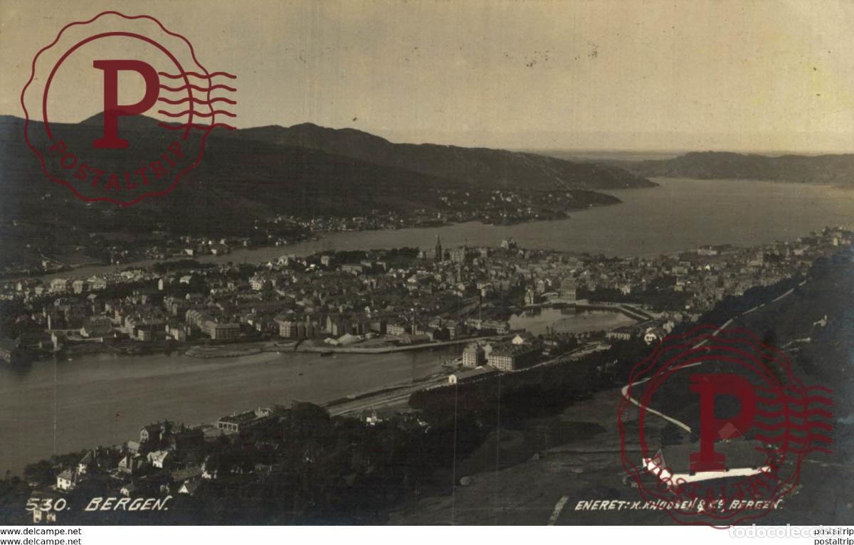 Postcards: REAL PHOTO BERGEN NORWAY NORUEGA NORGE NORVEGE