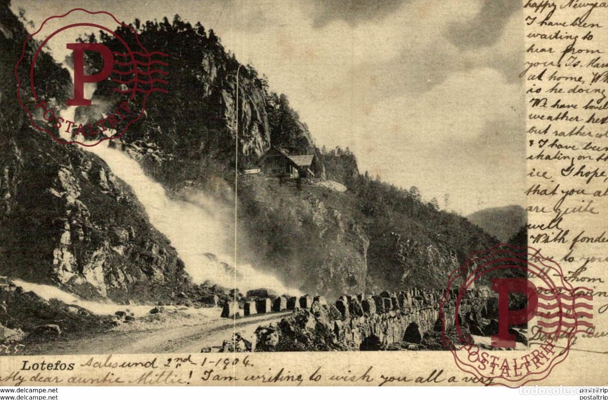 Postcards: 1904 LOTEFOS NORWAY NORUEGA NORGE NORVEGE