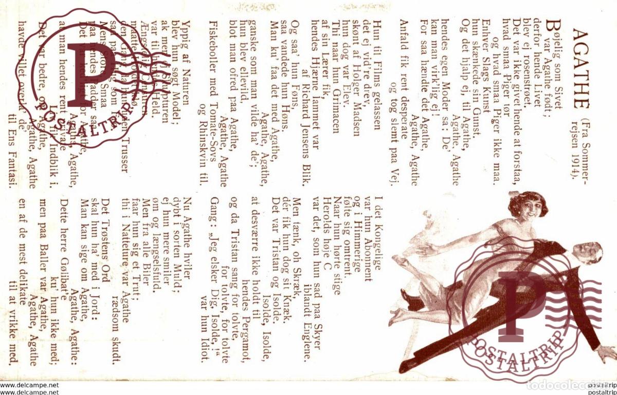 Postcards: AGATHE FRA SOMMER REJSEN NORWAY NORUEGA NORGE NORVEGE