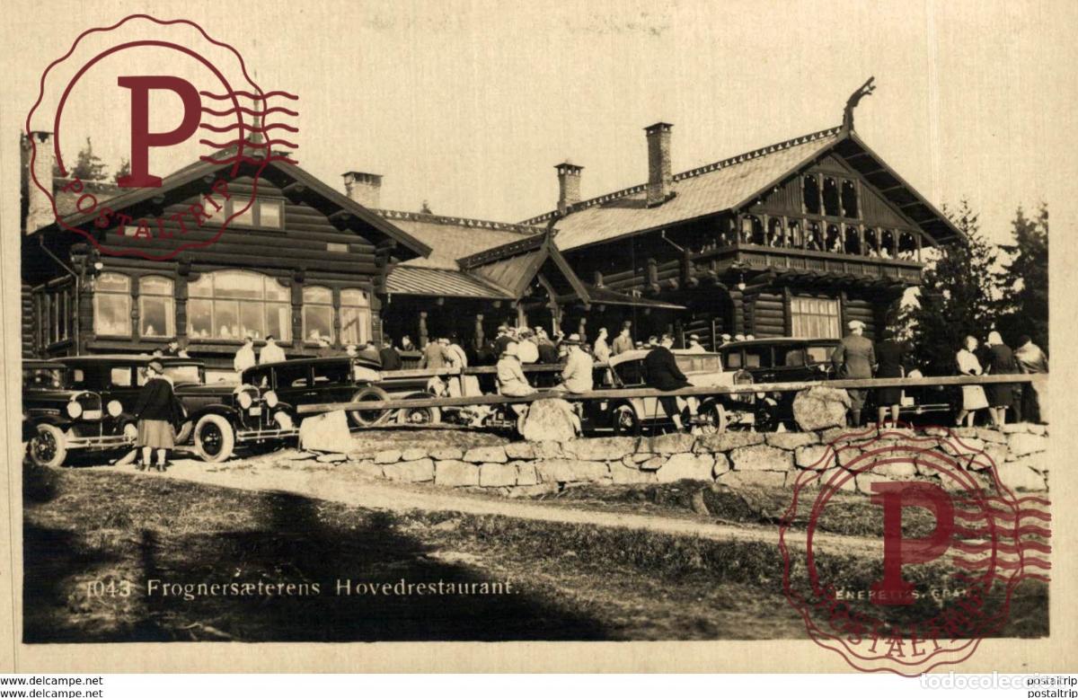 Postales: NORUEGA NORWAY NORGE. FROGNERS&AElig;TERENS HOVEDRESTAURANT - REAL PHOTO