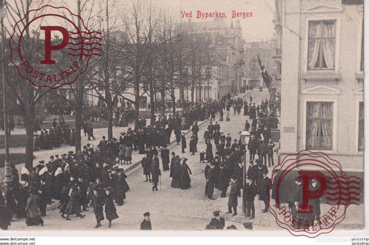 Postales: NORUEGA NORWAY NORGE. BERGEN - VED BYPARKEN