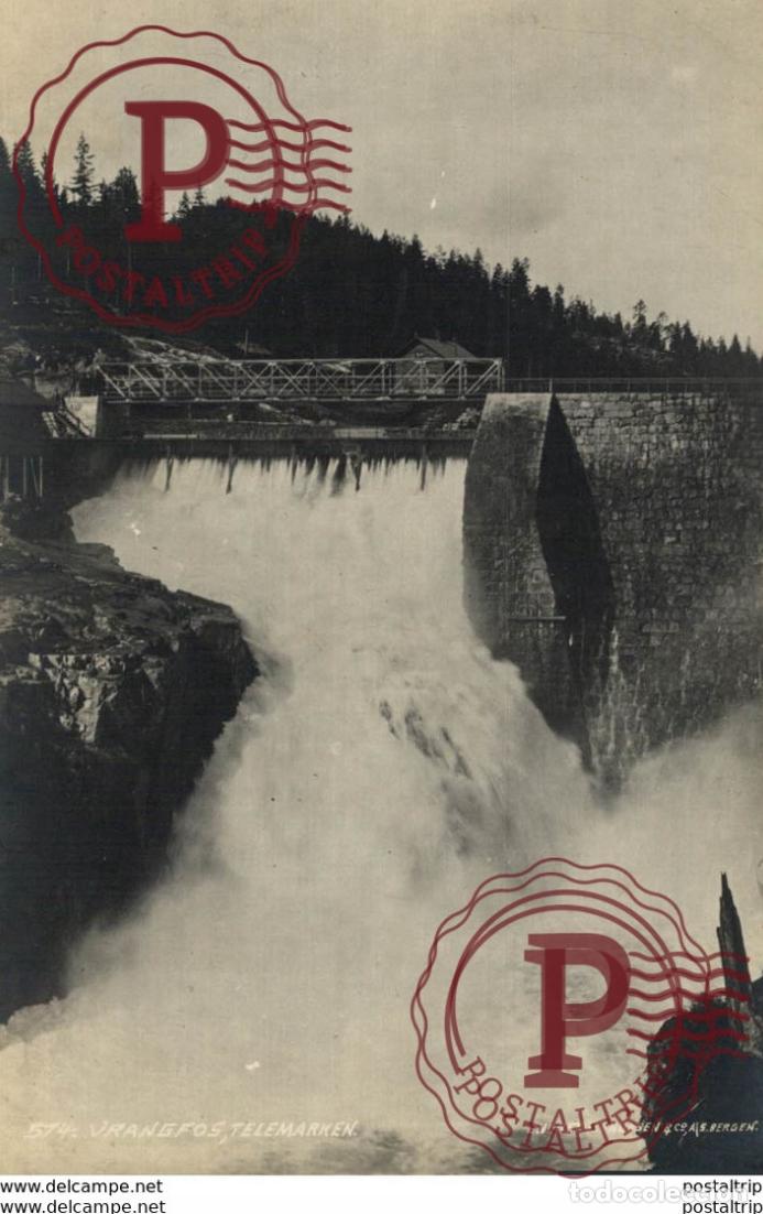 Cartes Postales: VRANGFOS. TELEMARKEN.. NORUEGA NORWAY NORGE. BERGEN - VED BYPARKEN