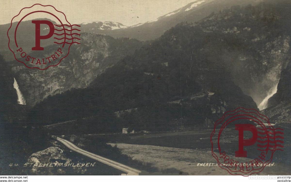 Cartes Postales: Stalheimskleven. NORUEGA NORWAY NORGE. BERGEN - VED BYPARKEN